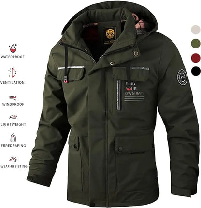 🔥50% zniżki dzisiaj🔥【M-6XL】2026 Nowa męska, gruba, ciepła, wiatroszczelna i wodoodporna kurtka