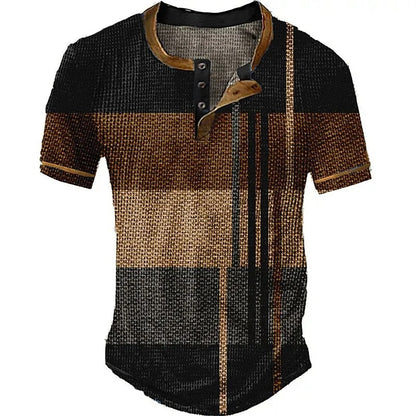 🔥Oferta ograniczona czasowo🔥Letnia nowość 2025 Męski casualowy T-shirt z krótkim rękawem i nadrukiem