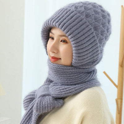 🔥【kupi eno in dobi eno brezplačno】Predpražnik in žametna, topla, celostna kapuca in šal z zaščito za ušesa