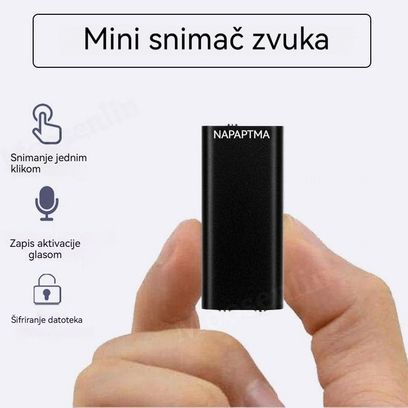 Mini pametni glasovno aktivirani diktafon