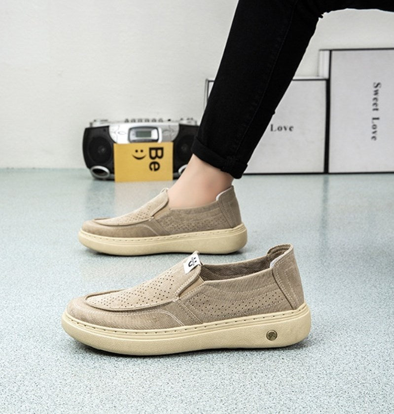 👞 Muške prozračne poslovne platnene cipele ✅ Sprječava neugodne mirise ✅ Mekani potplat ✅ Elegantne i svestrane
