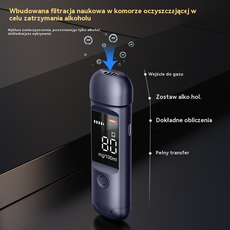 【Kup 1, a 1 dostaniesz gratis】🍷 Przenośny, dokładny tester alkoholu – sprawdź się przed prowadzeniem pojazdu