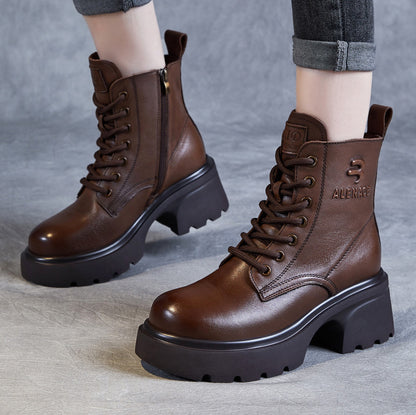 🔥【35-40】Nowe zimowe buty Martin z prawdziwej skóry 3845379