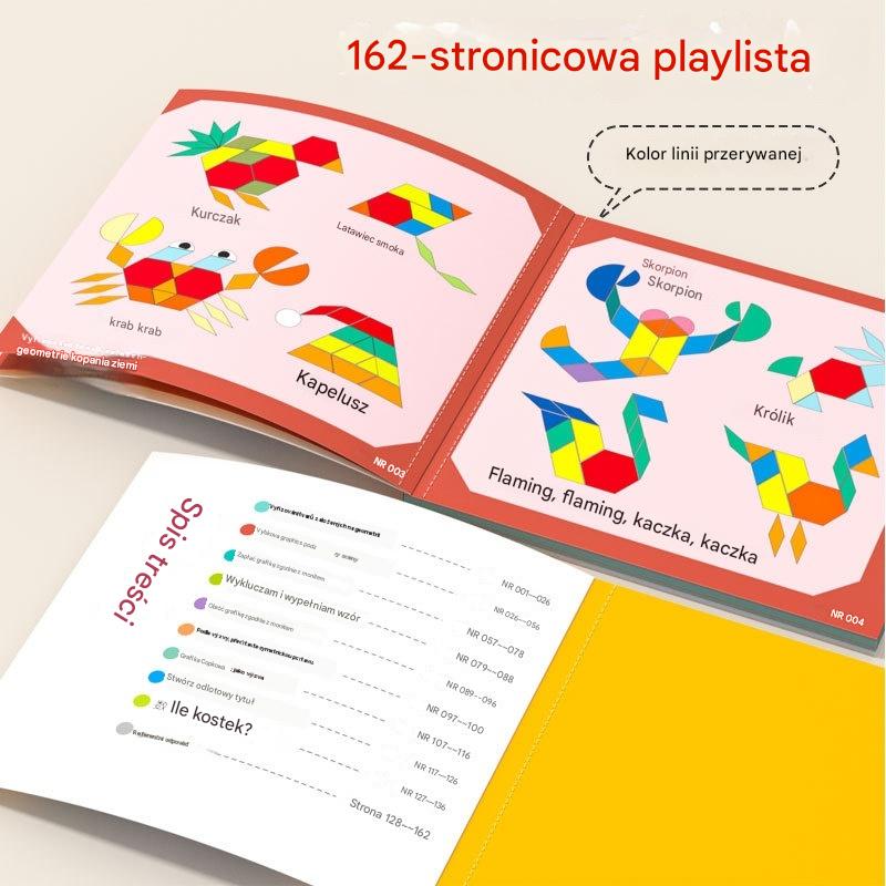 ⏳Ograniczona czasowo zniżka 40%⏰ Magnetyczna układanka Tangram – zabawka edukacyjna dla niemowląt