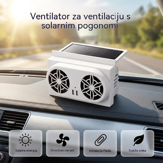 50% POPUSTA 🌀 Ventilator za automobil na solarni pogon
