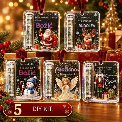 🎄 Božićni ukras za novac ✨ Ukras za božićno drvce koji skriva novčanice – kreativan i iznenađujući blagdanski poklon.