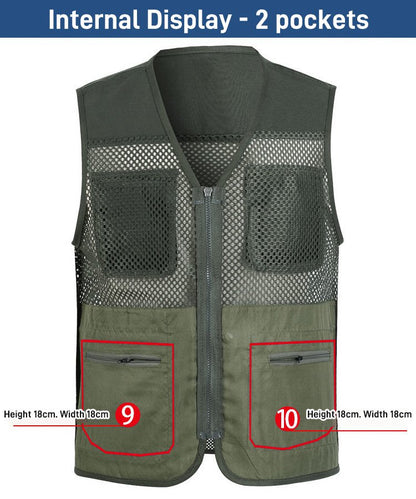 🔥 Praktyczna kamizelka z wieloma kieszeniami, dostępne rozmiary XL-4XL