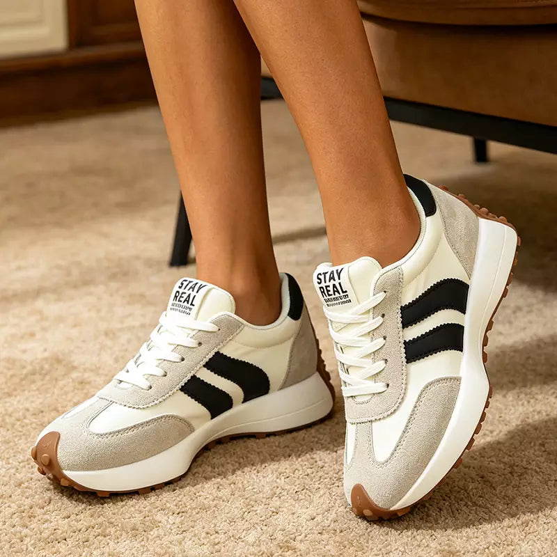 👟✨ Buty sportowe na platformie – styl retro, komfortowe chodzenie i maksymalna oddychalność przez cały dzień!