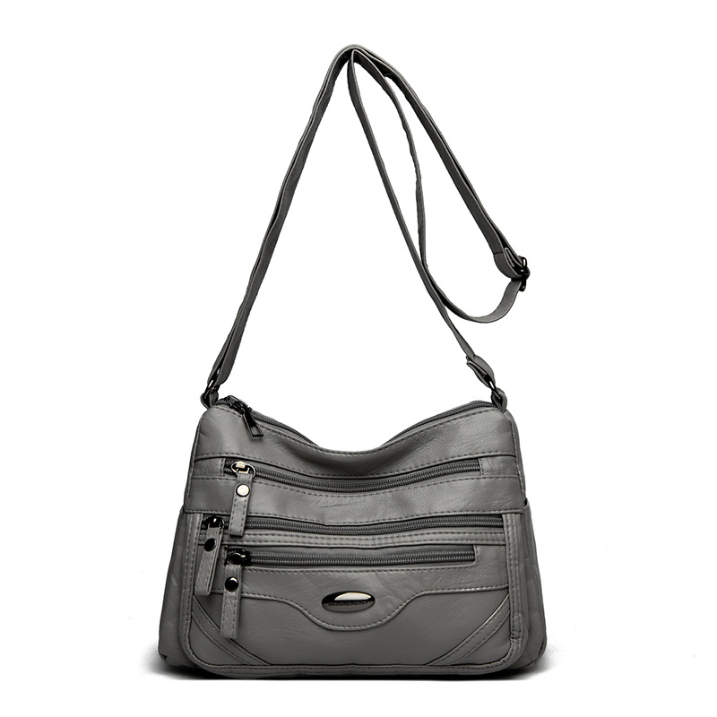 🔥💟Nová crossbody kabelka, všestranná a elegantná, s viacerými priehradkami, vhodná pre ženy stredného veku, s pranou povrchovou úpravou.