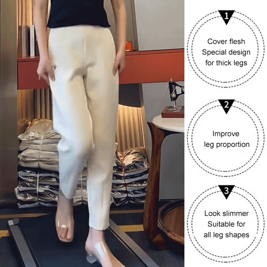 💘 【M-4XL】 Spodnie haremowe z wysokim stanem, proste i wszechstronne spodnie na co dzień dla kobiet 3649805