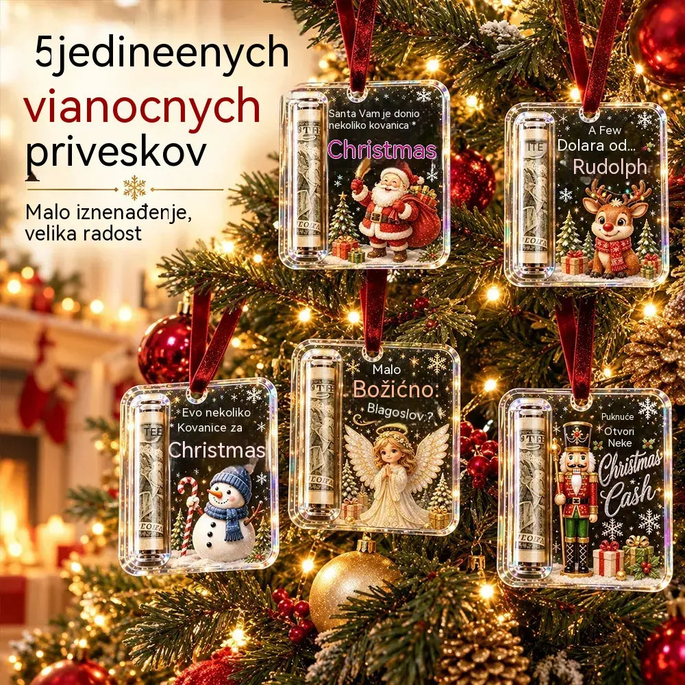 🎄 Božićni ukras za novac ✨ Ukras za božićno drvce koji skriva novčanice – kreativan i iznenađujući blagdanski poklon.