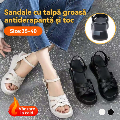 💞【45% popusta】【Veličine 35-40】Nove sandale s platformom od prave kože