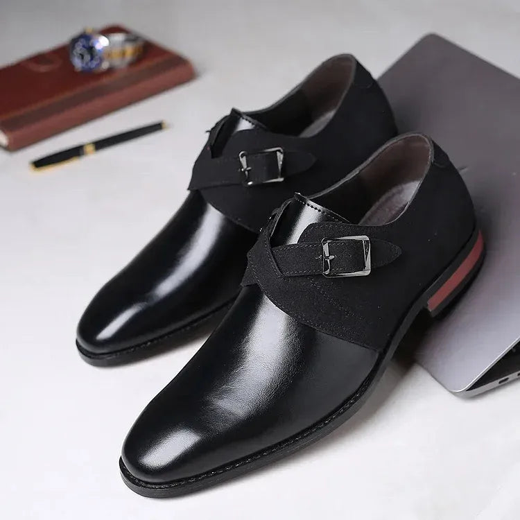 🔥Oferta specjalna【38-48】Klasyczne męskie buty ze skóry zamszowej w stylu retro