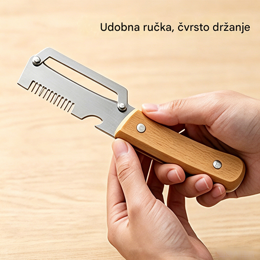 ✅Kupite 1, dobijte 1 gratis (2 artikla) 🧅🔪 Višenamjenska kuhinjska gulilica 3 u 1: Gulite, režite i otvarajte boce! 🔥