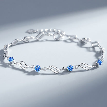 ✨✨【Kup 1, a 1 otrzymasz gratis】💎Serce oceanu 925 srebro bransoletka