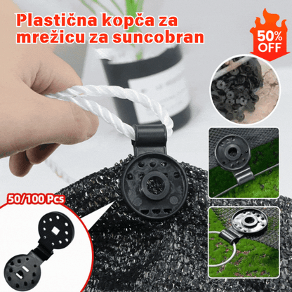 ✨【Kup 25, otrzymaj 25 gratis】Zapięcia do czarnej siatki zacieniającej, zapięcia do folii szklarniowej