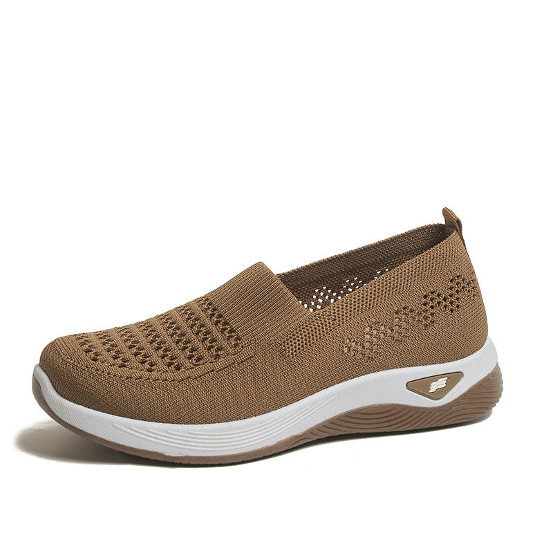 💖Oferta ograniczona czasowo🔥【35-43】🥿Nowe damskie dzianinowe, oddychające, codzienne buty, antypoślizgowe dla mam, płaskie i elastyczne.