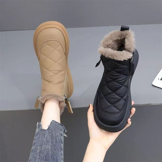 👢【35-41】Nowość na jesień i zimę, wodoodporne, antypoślizgowe, ciepłe i stylowe, miękkie krótkie botki. 3813868