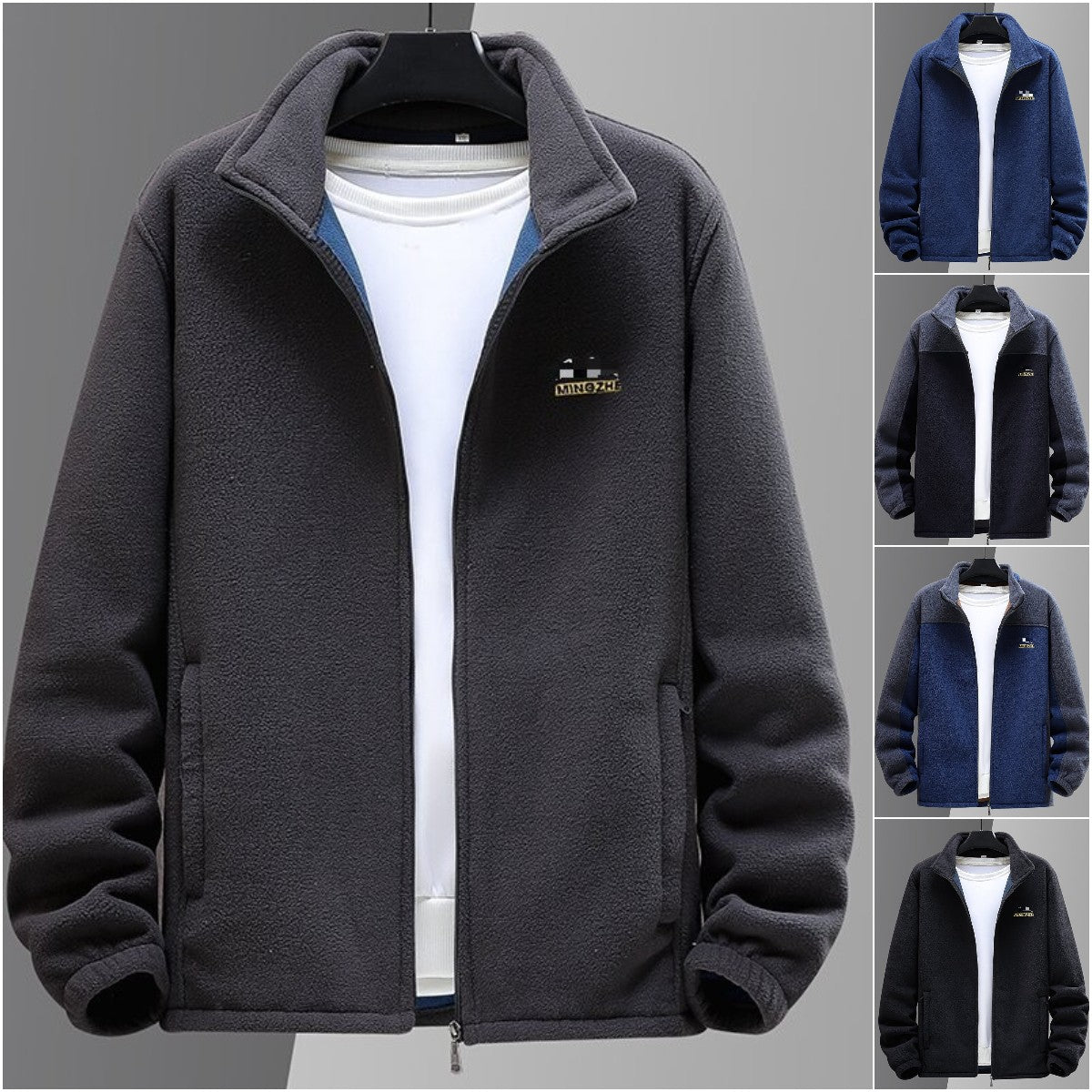🔥⛄【XL-5XL】2024 Zimowa nowa męska wiatroszczelna, gruba aksamitna ciepła kurtka 3812090