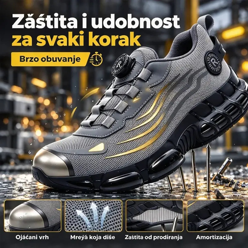 🥾🔥【Posebna ponuda】Radne čizme — Dizajn sa čeličnom kapicom, otporne na udarce i probijanje, udobne i neklizajuće.