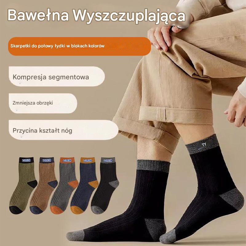 【20 par】Męskie skarpety antyzapachowe, ciepłe i pochłaniające pot