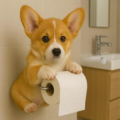 🐕【50% OFF】Držák na toaletní papír s motivem roztomilého štěňátka