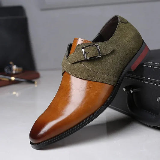 🔥Oferta specjalna【38-48】Klasyczne męskie buty ze skóry zamszowej w stylu retro