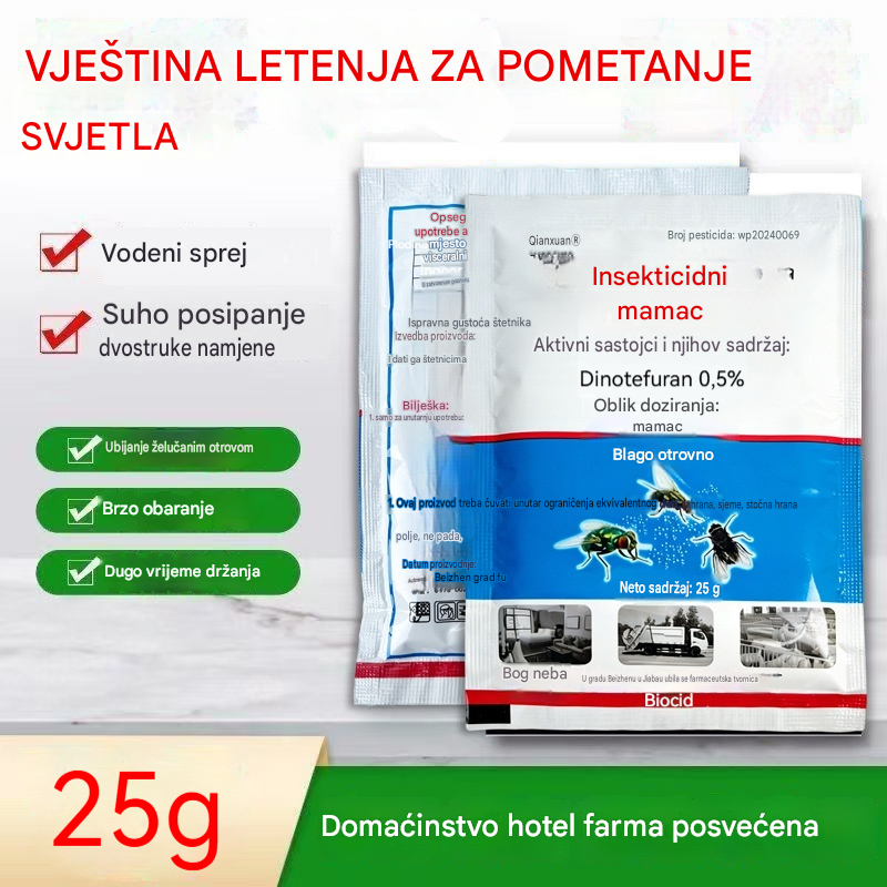 【10 pakiranja】🦟 Posebno dizajnirano za suzbijanje komaraca i muha na farmama, jedno pakiranje ubija buhe/skakavce/žohare/muhe/komarce!