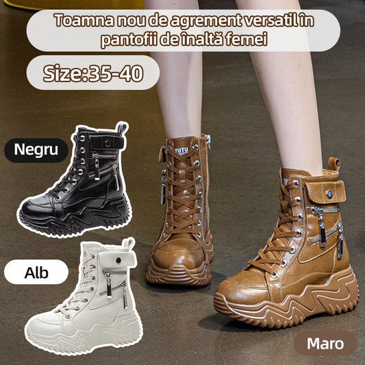 【35-40】Ciepłe wełniane buty, wysoka cholewka, gruba podeszwa 3836866