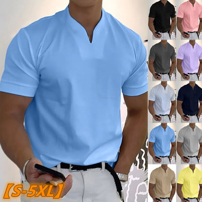 💖👔【50%OFF】【S-5XL】2025 Letnia męska koszula z krótkim rękawem, bawełniana i rozciągliwa