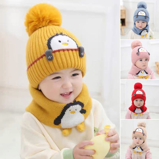 💖👒【Czapka + Szalik】✨Ciepła czapka zimowa dla dzieci, polarowa 3831805