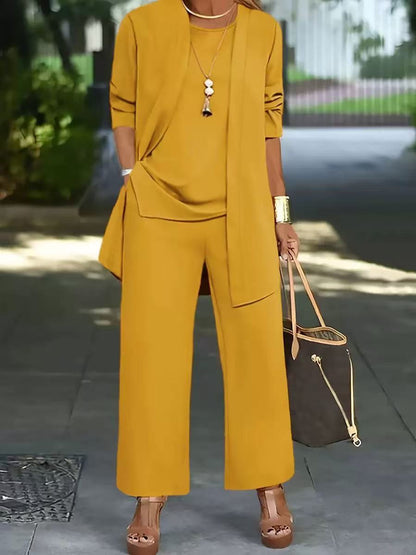 🧥【S-5XL】Elegantná dámska trojdielna súprava voľného strihu🍂