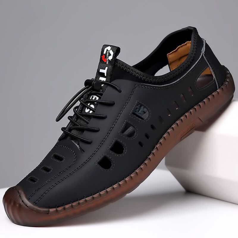 【Nowe buty na wiosnę】【39-44】 2025 Nowe letnie, oddychające ażurowe męskie buty na co dzień z miękką podeszwą 3923481