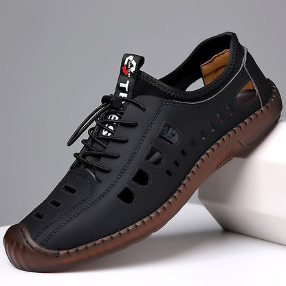 【Nowe buty na wiosnę】【39-44】 2025 Nowe letnie, oddychające ażurowe męskie buty na co dzień z miękką podeszwą 3923481