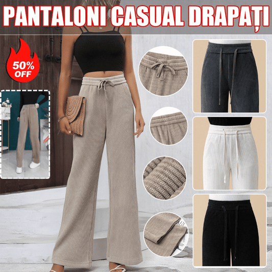 🔥【50% sleva】🔥【M-3XL】【40-110KG】👖Nové dámské elastické volné kalhoty