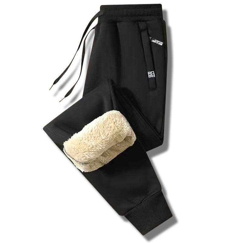 👖 【Kup 1, a 1 dostaniesz gratis】【M-5XL】 Zimowe męskie zimowe spodnie z owczej wełny 2024, zagęszczone, na co dzień, ciepłe, ciepłe spodnie dresowe--3828822