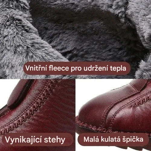 👢✨【35-41】Novinka 50% sleva, ručně vyrobené italské dámské kotníkové boty z pravé kůže, protiskluzové a teplé