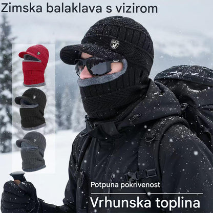 [Oferta ograniczona czasowo] 🔥 Jednoczęściowa czapka wykonana z grubej wełny, wiatroszczelna, odpowiednia do użytku na zewnątrz.