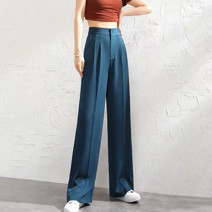 💖Kup 1, a 1 dostaniesz gratis💖 【S-2XL】 Damskie spodnie z szerokimi nogawkami, lodowego jedwabiu