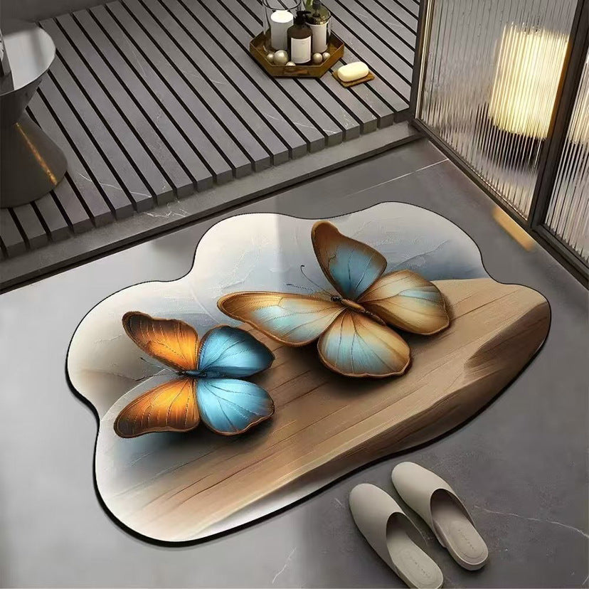 🔥【50% OFF】🔥HLUBOKÁ SLEVA💕[30*40cm+ 40*60cm]Savá protiskluzová podložka s realistickým 3D vzorem -