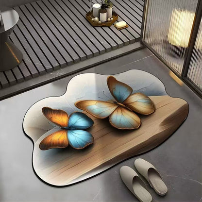 🔥【50% OFF】🔥HLUBOKÁ SLEVA💕[30*40cm+ 40*60cm]Savá protiskluzová podložka s realistickým 3D vzorem -
