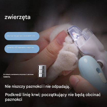 🔥【Kup 1, a 1 dostaniesz gratis】🐈🐕Oświetlenie LED – obcinacz do pazurów dla kotów i psów