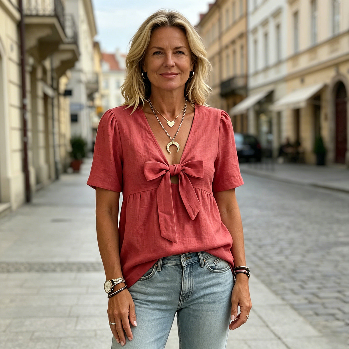 😍👚【Promocija novog proizvoda】✨🛒🎊2026 Nova ženska majica kratkih rukava s isprepletenom čipkom