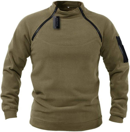 🧔‍♂️【S-4XL】Męski, ciepły T-shirt outdoorowy na jesień i zimę z długimi rękawami-3776011