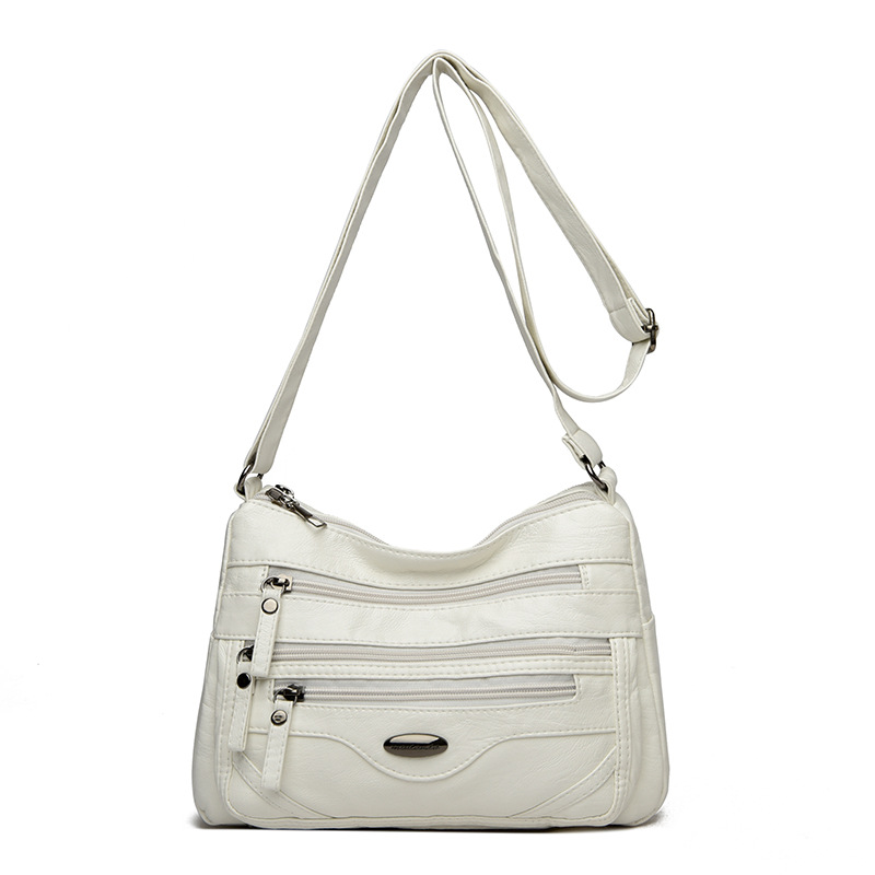 🔥💟Nová crossbody kabelka, všestranná a elegantná, s viacerými priehradkami, vhodná pre ženy stredného veku, s pranou povrchovou úpravou.