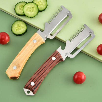 ✅Kupite 1, dobijte 1 gratis! Dva artikla za 20 eura🧅🔪 Višenamjenska 3-u-1 gulilica za kuhinju: Guli, sjecka povrće, reže meso, otvara boce! 🔥