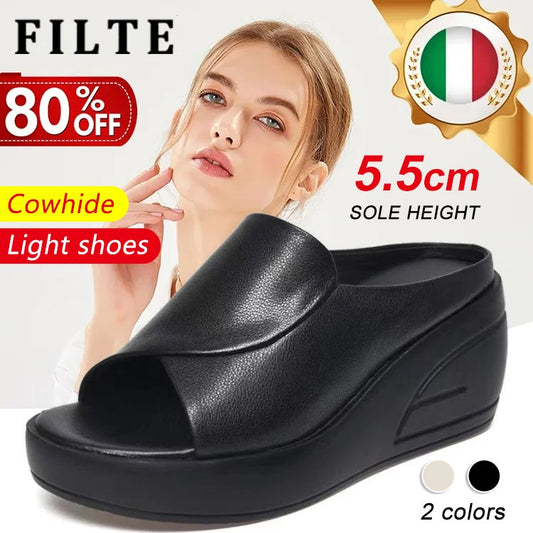 👡【5,5 cm obcas】 miękka podeszwa sandały na koturnie dla kobiet3901744