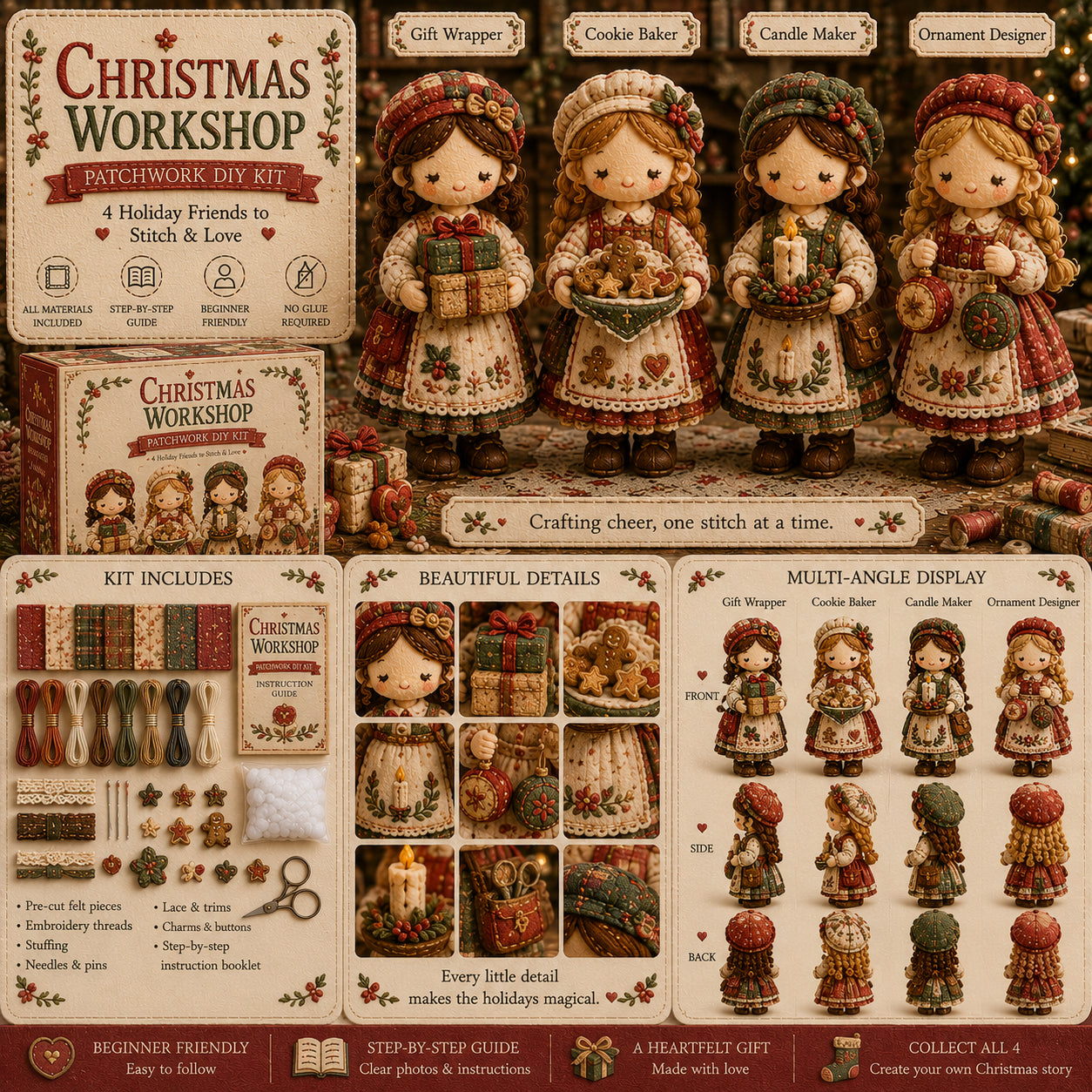 🎁Zadnji dan: Iskoristite 49% popusta! 🧵 Minijaturni komplet za patchwork iz serije Miniature World.