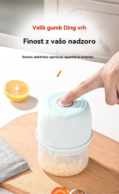 💥Zadnji dan promocije! 50 % popust! ⏰Prodanih več kot 50.000 enot! 🎅Električni sekalnik česna, mini prenosni sekalnik zelenjave