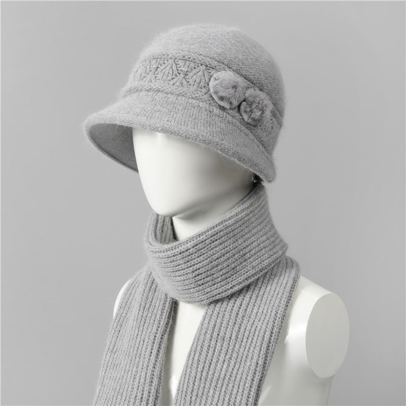 🧶Kapa + šal🧶 Topel zimski spremljevalec: topla pletena volnena kapa